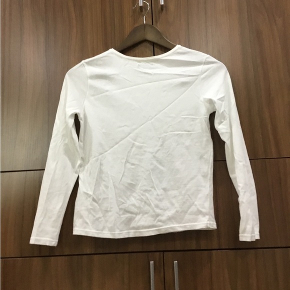 White Long Sleeve Comfy Shirt for Kids - Picture 2 of 2
